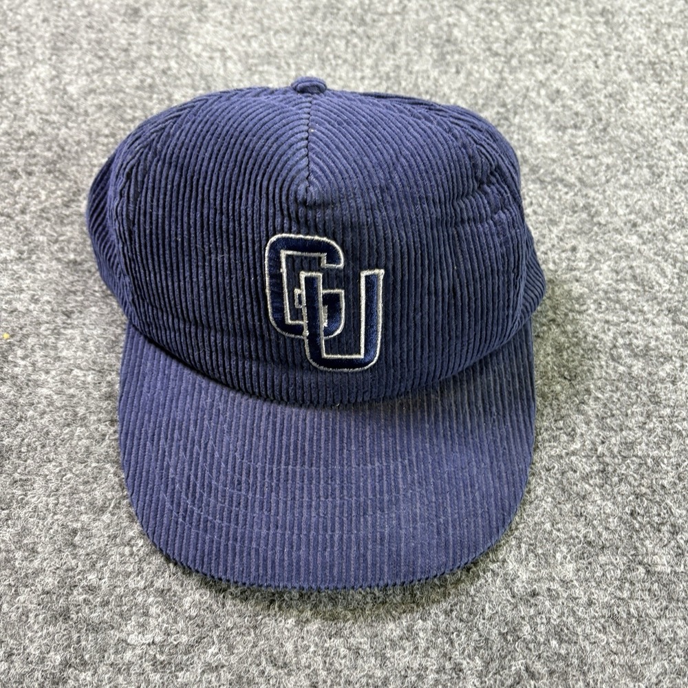Vintage 90s Colorado Buffaloes Corduroy SnapBack Hat Blue College CU Sports